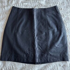 Black Leather Skirt
